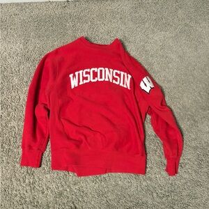 Signature Red Wisconsin Crewneck Sweater